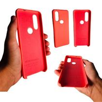 Capa em silicone compatível com motorola one action (tela: 6.3") (4g) cor:laranja Capa em silicone compatível com motorola one action (tela: 6.3") (4g) cor:laranja