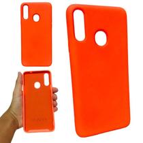 Capa em silicone compatível com samsung galaxy a20s (tela: 6.5") (4g) cor:laranja Capa em silicone compatível com samsung galaxy a20s (tela: 6.5") (4g) cor:laranja