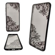 Capa em tpu com estampa compatível com samsung galaxy a70 (tela: 6.7") (4g) cor:transparente com flores Capa em tpu com estampa compatível com samsung galaxy a70 (tela: 6.7") (4g) cor:transparente com flores