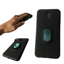 Capa em tpu com suporte compatível com samsung galaxy j7 pro (tela: 5.5") (4g) cor:preta