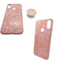 Capa em tpu com suporte compatível com xiaomi redmi note 7 (tela: 6.3") (4g) cor:quartzo / rosa Capa em tpu com suporte compatível com xiaomi redmi note 7 (tela: 6.3") (4g) cor:quartzo / rosa