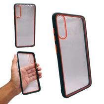 Capa em tpu compatível com samsung galaxy a70 (tela: 6.7") (4g) cor:transparente / borda verde Capa em tpu compatível com samsung galaxy a70 (tela: 6.7") (4g) cor:transparente / borda verde