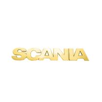 Capa Emblema Letreiro Para Scania NTG R Dourado