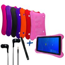 Capa emborrachada Adaptável p/ Tablet M9 - 9 polegadas + Fone +Caneta touch