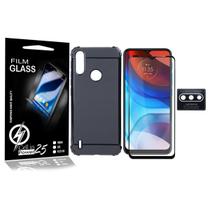 Capa Emborrachada Moto E7 Power 6.5 XT2097 + Pelicula 3d + Camera - Cell In Power25