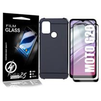 Capa Emborrachada Moto G20 6.5 XT2128-1 + Pelicula Vidro 3D - Cell In Power25 Capa Emborrachada Moto G20 6.5 XT2128-1 + Pelicula Vidro 3D - Cell In Power25