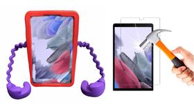 Capa Emborrachada Suporte Infantil p/ tablet Samsung Galaxy A7 lite T220 T225 8.7" + Película Vidro Capa Emborrachada Suporte Infantil p/ tablet Samsung Galaxy A7 lite T220 T225 8.7" + Película Vidro