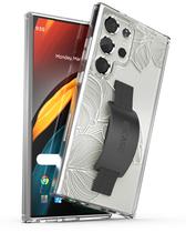 Capa embutida para Samsung Galaxy S24 Ultra com alça de laço
