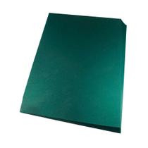 Capa Encadernação Ofício Verde PP Couro 0,30mm 100 Unidades