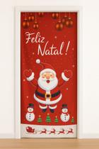 capa enfeite de porta natal c/elástico 0,85 x 2,10m sublimado papai noel capa enfeite de porta natal c/elástico 0,85 x 2,10m sublimado papai noel