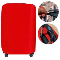 Capa Estampada para Mala Tam G de Bordo Tecido Flexível Resistente e Fácil de Colocar