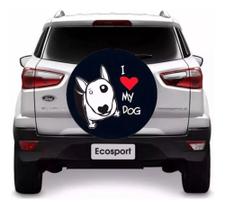 Capa Estepe Pneu Crossfox I Love My Dog C/ Cabo De Aço
