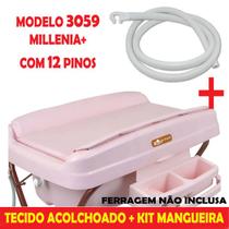 Capa Estofada + Kit Mangueira Para Banheira Millenia+ Original 3059 12 Pinos Burigotto