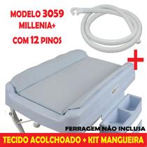 Capa Estofada + Kit Mangueira Para Banheira Millenia+ Original 3059 Pinos 12- Burigotto