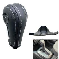 Capa estofada manopla câmbio automático Prisma Ltz 2014 2015 2016 2017 2018 2019 2020