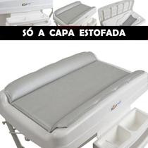 Capa Estofada Para Banheira Millenia Original 3014 Pinos 10 Baby Burigotto Cor:MESCLA SILVER