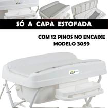 Capa Estofada Para Banheira Millenia+ Original 3059 12 Pinos Baby Burigotto Cor:BRANCO