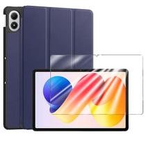 Capa exclusiva para Xiaomi Pad 2 Pro 12,1” + protetor tela Cor selecionada:Azul