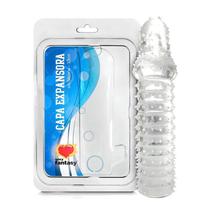 Capa Expansora Anelada 13 cm Silicone Transparente Sexy Fantasy