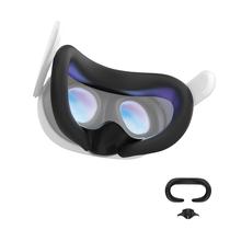 Capa facial de silicone VR e almofada nasal anti-vazamento para Meta Quest 3