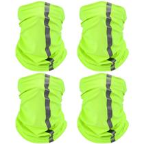 Capa facial Neck Gaiter, máscara, lenço refletivo SATINIOR, 4 unidades Capa facial Neck Gaiter, máscara, lenço refletivo SATINIOR, 4 unidades