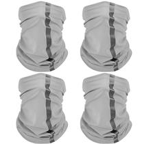 Capa facial Neck Gaiter, máscara, lenço refletivo SATINIOR, 4 unidades Capa facial Neck Gaiter, máscara, lenço refletivo SATINIOR, 4 unidades
