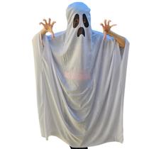 Capa fantasia cosplay fantasma 160cm adulto Halloween Capa fantasia cosplay fantasma 160cm adulto Halloween