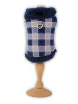 Capa Fashion Xadrez Azul para cachorro e gato Capa Fashion Xadrez Azul para cachorro e gato