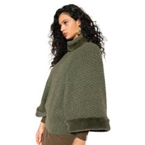Capa Feminina Biamar Pele Fake Ponto X Verde Escuro