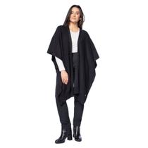 Capa Feminina Biamar Retangular Aberta Preto Capa Feminina Biamar Retangular Aberta Preto