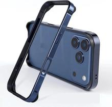 Capa Fina De Alumínio Metálico Para iPhone pro Max plus 17 16 15 14 13 12 11 Air E Com Estrutura - newteneight