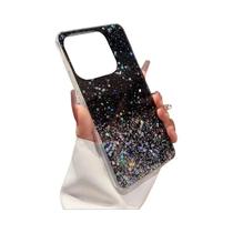 Capa Fina Transparente Com Glitter E Lantejoulas Para Samsung Galaxy S23, S23 Plus, S23 Ultra, S23FE