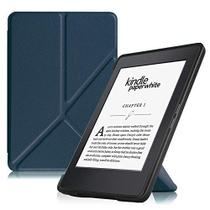 Capa Fintie Origami para Kindle Paperwhite - Todas as Gerações até 2018, Azul-marinho