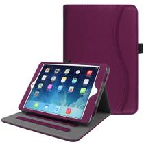 Capa Fintie para iPad Mini 1/2/3 - Proteção de Canto, Multiângulo e Auto Sleep/Wake - Roxo