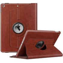 Capa Fintie Rotating para iPad de 9ª, 8ª e 7ª geração, 10,2", marrom