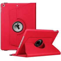 Capa Fintie Rotating para iPad de 9ª, 8ª e 7ª geração, 10,2", vermelha