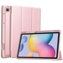 Capa Fintie Slim para Samsung Galaxy Tab S6 Lite - Com Suporte para S Pen e Função de Despertar (Ouro Rosa)