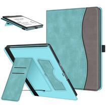 Capa Fintie Stand para Kindle Scribe 10,2" com compartimento para cartões turquesa