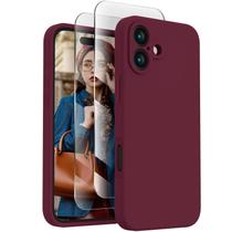 Capa FireNova projetada para iPhone 16 Plus Silicone Plum