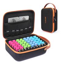 Capa Flash Drive Luxtude, 61 slots, organizador de armazenamento USB