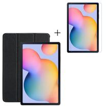 Capa Flip AutoSleep Para Tablet S6 Lite + Pelicula de Vidro