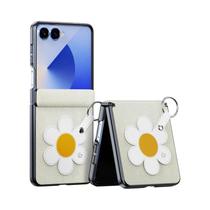 Capa Flip De Couro Ultrafina Para Samsung Galaxy Z Flip7 FE Flip6 Com Proteção Total Antichoque E