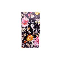 Capa flipcover com capa para Honor X8 Black Flower Design