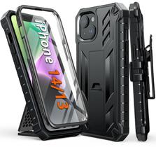 Capa FNTCASE para iPhone 14/13 com Clip de Cinto e Suporte
