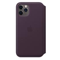 Capa Folio de Couro para Apple iPhone 11 Pro na Cor Berinjela Capa Folio de Couro para Apple iPhone 11 Pro na Cor Berinjela