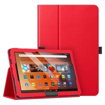 Capa Folio FINTIE para tablet Amazon Fire HD 10/10 Plus vermelha