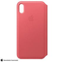 Capa Folio para iPhone XS Max de Couro Rosa-Peônia - Apple - MRX62ZM/A