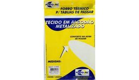 CAPA FORRO P/ TABUA DE PASSAR METALIZADA C/ ESPUMA UNICO 1,38X0,45 PORTO-PEL (cod.1184)