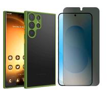 Capa Fosca Para Samsung Galaxy S25 Ultra + Pelicula Privacy Capa Fosca Para Samsung Galaxy S25 Ultra + Pelicula Privacy