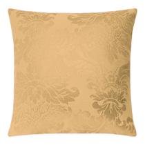 Capa Fronha Almofada Zíper 40Cmx40Cm Jacquard Dourado